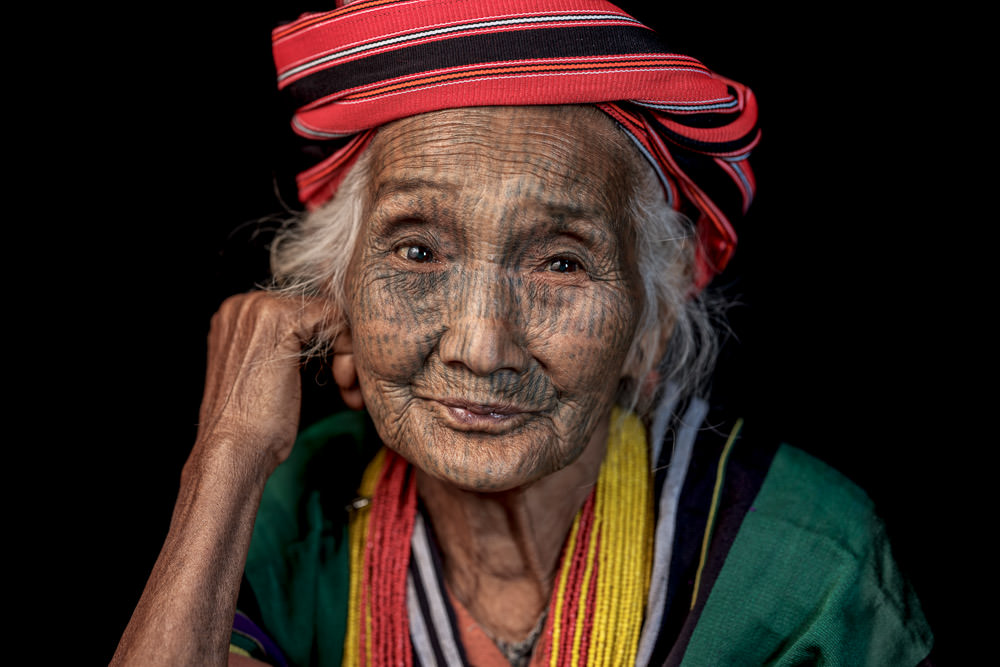 Myanmar Tattoo-faced Woman Shen Har