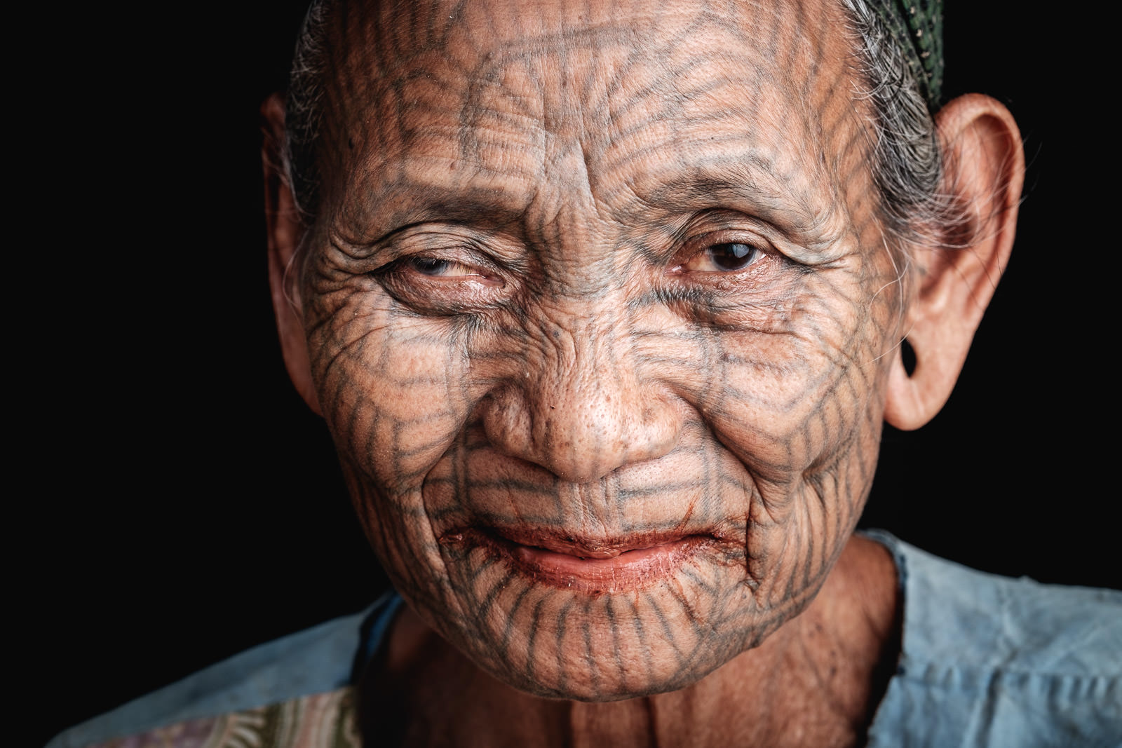 Lai Tu Chin Woman Facial Tattoo