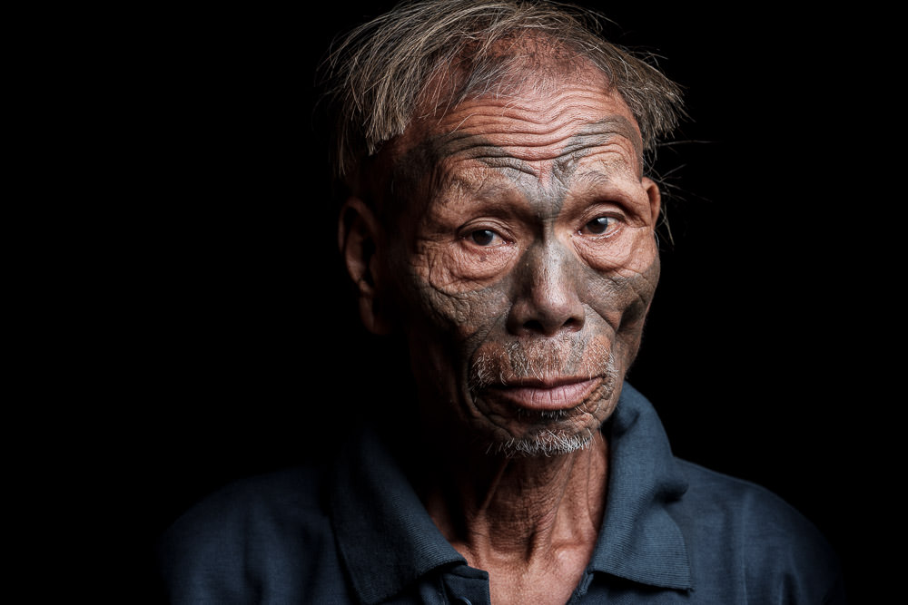 Konyak Naga Facial Tattoo - Penlung