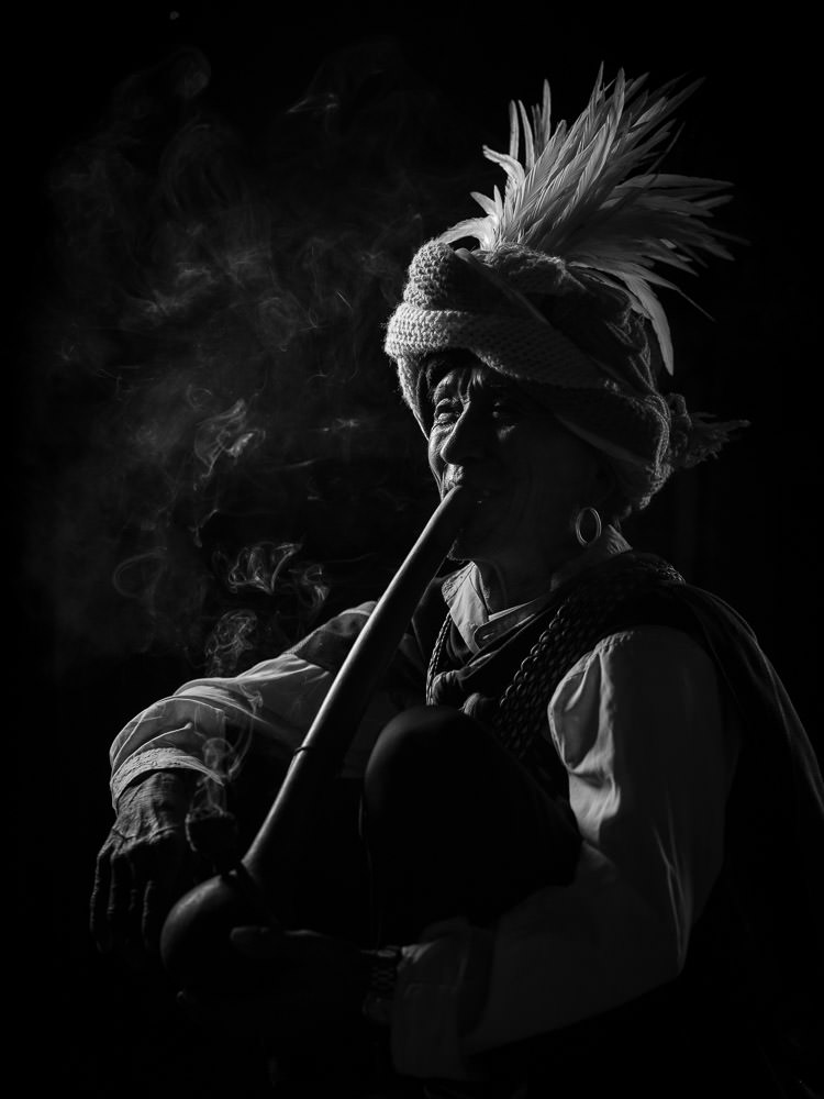 Chin State Pipe Smoking Man