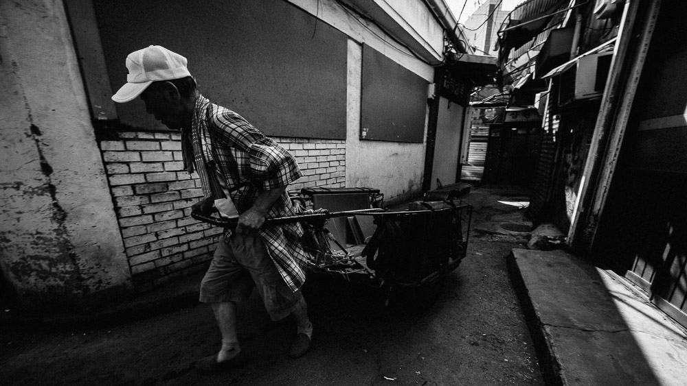 Garbage Collection, Euljiro, Seoul, Korea