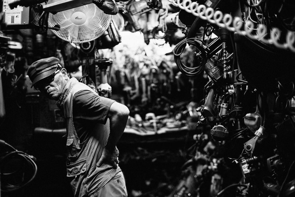 Worker, Euljiro, Seoul, Korea