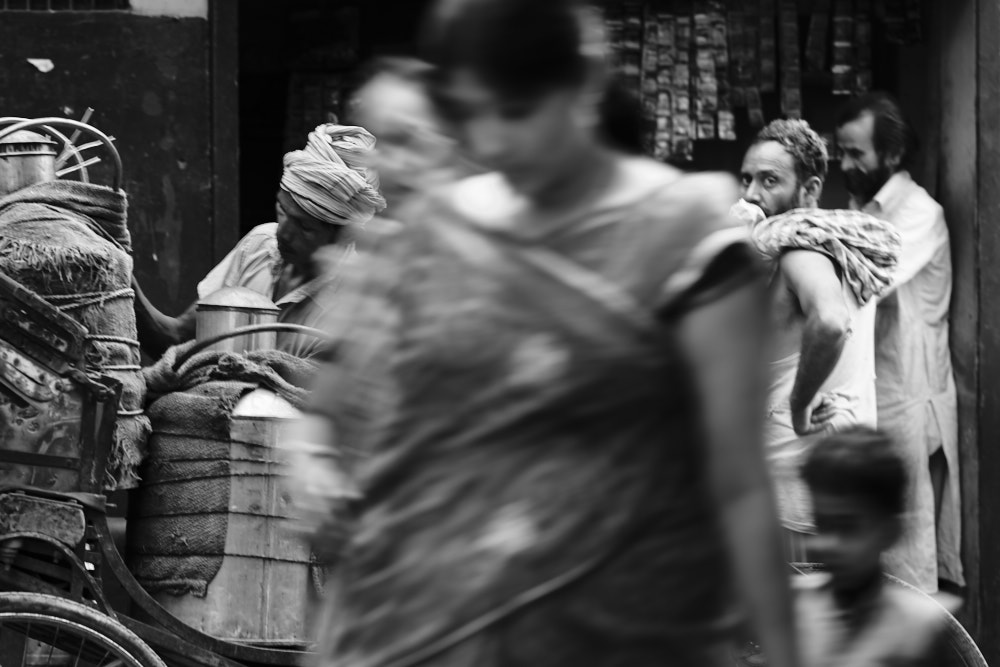 The chaos of Varanasi in a local market